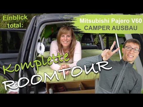 Roomtour durchs Reisemobil 📹🎞 Mitsubishi Pajero V60 Camper Ausbau 🚙 mit Sprungmarken