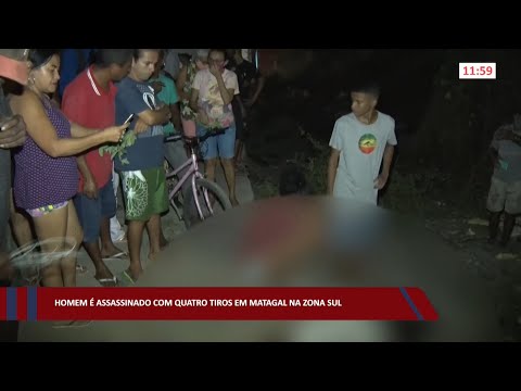 Homem é assassinado com quatro tiros em matagal na zona sul 28 07 2022