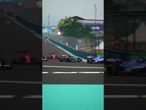 Massive suicide of a divebomb by Fernando Alonso #f1 #f1manager #youtubeshorts