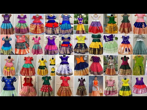 Latest 130+Designer Kids Pattu Lehenga Collections|Pattu Langa Blouse Designs|Pattu Pavadai Designs