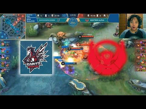 REACT NOBAR ANALIS OPEN QUALIFIER BTR VS SAINTS ! NATA KYY ROAMER TAPI CARRY JUGA !