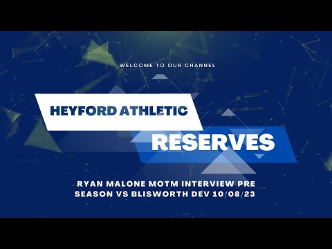Ryan Malone-Man of the match interview Vs Blisworth Dev 10/08/2023