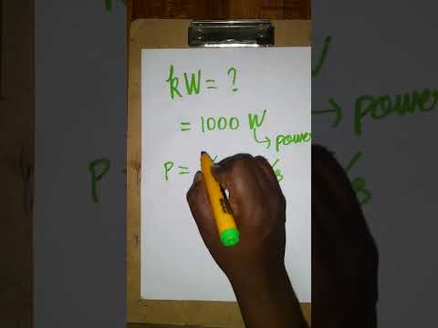 Was ist Kilowatt in der elektrischen Leistung?