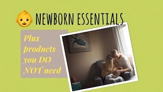 Newborn Essentials + Products you DONT need! (Links in comments)