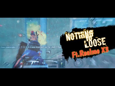Nothing to loose || Realme X3 Pubg mobile test || smooth 60fps || frag movie