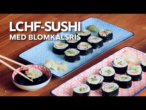 LCHF-sushi med blomkålsris