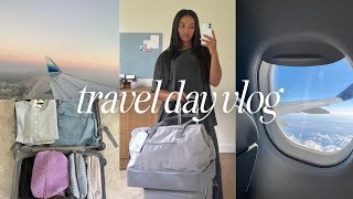 TRAVEL DAY VLOG | pack & prep with me, what's in my carry on, & airport routine