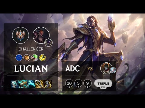 Lucian ADC vs Jhin - EUW Challenger Patch 11.18