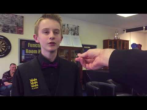 Ryan Davies U16 Snooker and U16 Billiards Champion 2018