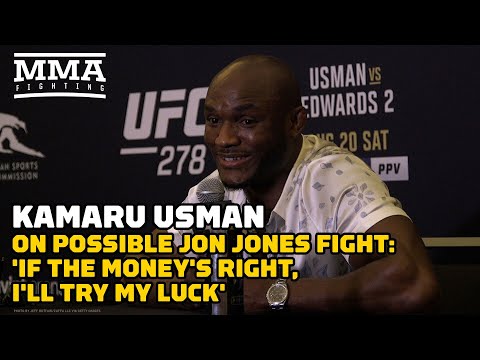 Kamaru Usman On Possible Jon Jones Fight: 'If the Money's Right, I'll Try My Luck' | UFC 278
