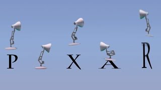Five Luxo Lamps Spoof Pixar Logo