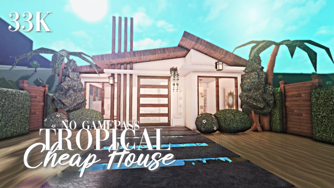Roblox Bloxburg - No Gamepass Tropical Starter House - Minami Oroi