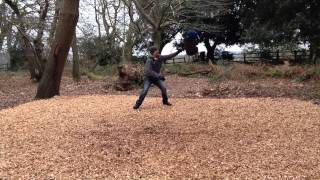 preview picture of video 'Rope Swing at Upton Country Park, Poole, Dorset'