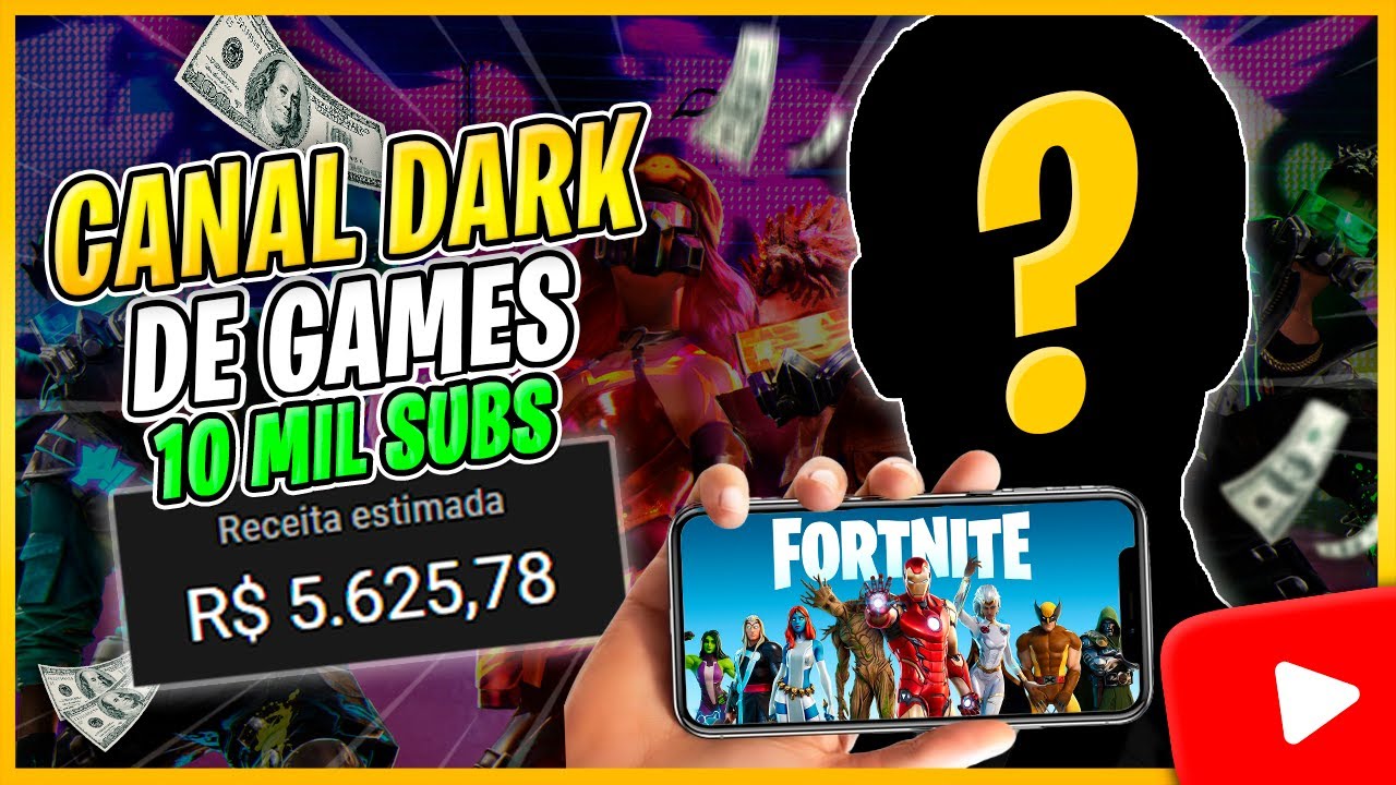 COMO FIZ P/ CRIAR MEU 1° CANAL DARK DE GAMEPLAY APENAS COM O CELULAR