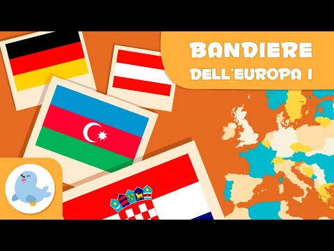 Le bandiere dell'Europa I - Geografia per bambini