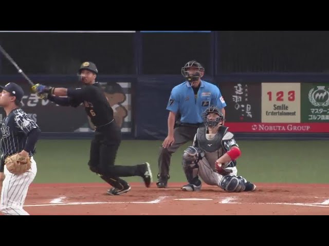 【7回裏】直球を振り抜いた!! バファローズ・宗佑磨 ライトへ勝ち越しのソロホームラン!! 2024年8月7日 オリックス・バファローズ 対 埼玉西武ライオンズ