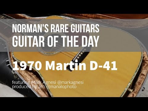 Norman's Rare Guitars - Guitar of the Day: 1970 Martin D-41