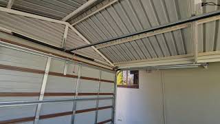 How to manually release a Merlin garage door motor. How to re-engage a Merlin garage door motor.