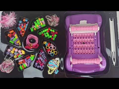 Набор для плетения фенечек для девочек со станком для плетения и аппаратом girls creator
