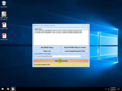MOBI To PDF Converter Software