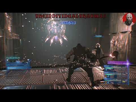 Final Fantasy 7 Remake- Airbuster Boss Fight- (Hard Mode- No Damage- PS5)