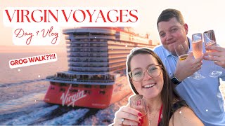 VIRGIN VOYAGES Scarlet Lady Day 1 Vlog | Embarkation Day With Grog Walk