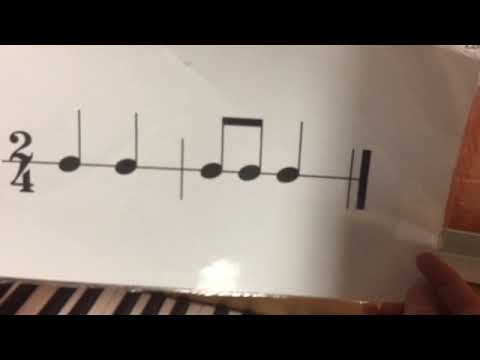 Rhythmic dictation level 1