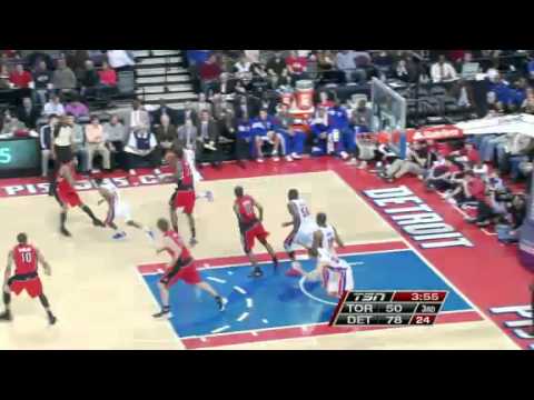 NBA Toronto Raptors vs Detroit Pistons | Saturday, March 10, 2012 | L 86 - 105 Highlights