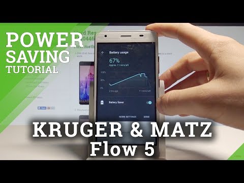 How to Enable Battery Saver on KRUGER & MATZ Flow 5 - Power Saving Mode |HardReset.Info