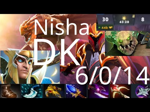 Nisha Dragon Knight vs Puck, Spectre, Dark Seer - insane gold - Secret vs Nigma g2 AniMajor dota2
