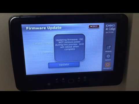 How to firmware update DSC NEO keypad touch HS2TCHP
