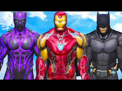 Batman VS Iron Man & Black Panther - Epic Superheroes Battle