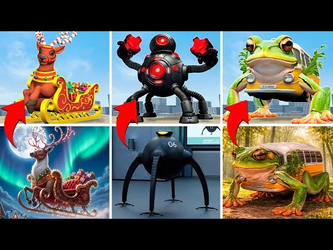 NEW RELEASE REINITO SLEIGHITO OMNIDROID V.14 ROBOT FROGBUS vs BRAINROT FAMILY in Garry's Mod!