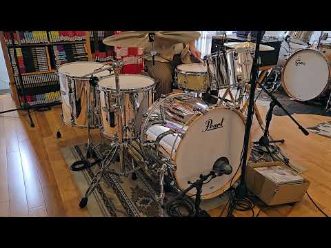 Drum Kits - Pearl Reference One Music City Custom 16x22 8x12 14x16 16x18 (Mirror Chrome) image 14