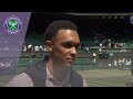 Liverpool footballer Trent Alexander-Arnold visits Centre Court for first time | Wimbledon 2019