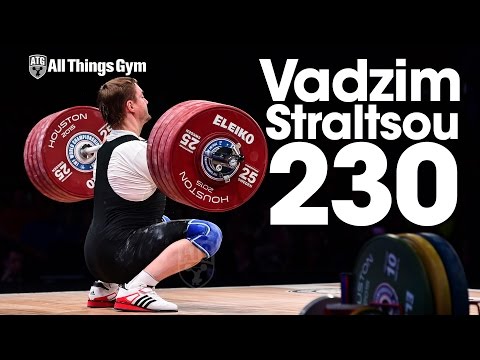 Vadzim Straltsou (94kg, Belarus) 230kg Clean & Jerk + 234kg World Record Attempt