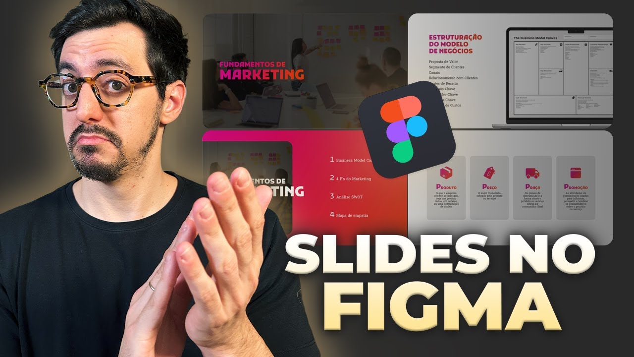 Criando SLIDES CRIATIVOS e RÁPIDOS de fazer usando o FIGMA