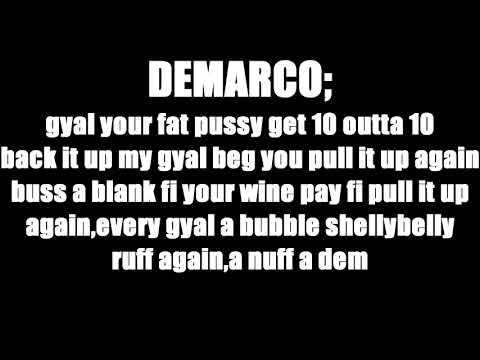 DEMARCO FT YANIQUE CURVY DIVA-BUNX PON IT[LYRICS ON SCREEN]