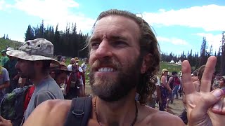 Tour of a Rainbow Gathering: Hippie Festival in the Woods