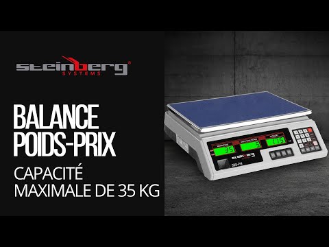 Vidéo - Balance de contrôle - 35 kg / 2 g - 33 x 24 cm - 6 écrans LCD