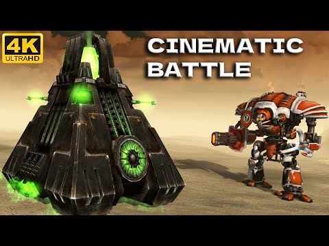 NECRONS vs ADEPTUS MECHANICUS - Men of War: Warhammer 40k Mod (4K, Cinematic)