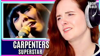 Why Karen Carpenter Is Special | Vocal Coach Analysis | The Carpenters - Superstar Reaction