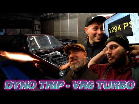 1XXX PS VW Golf 2 VR6 Turbo - Dyno eskalation mit Quattrolf !