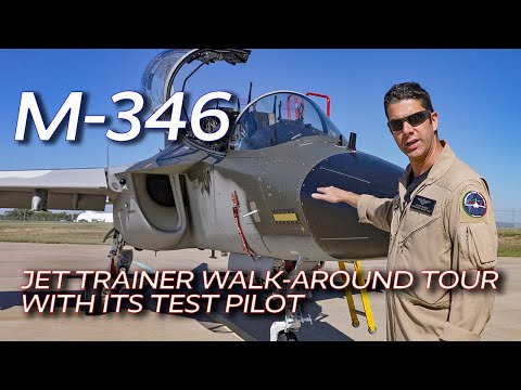 M-346 Jet Trainer Walk-Around Tour With Its Test Pilot.