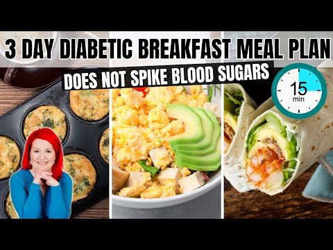 QUICK & SIMPLE Diabetic Breakfast Ideas | 3-Day Breakfast Meal Plan For Diabetes In 15 Minutes