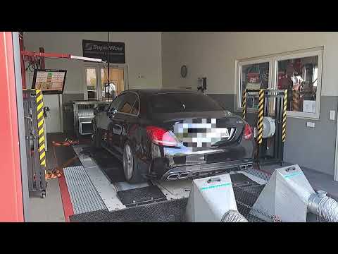 C63 Stage 3 Dyno Pull 853PS 1000nm Brutaler Sound !