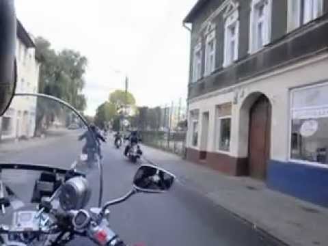 die Route: Ahrensfede, Cedynia, Chojna, Widuchowa, Gryfino, Stetin, Schwedt und zurück.