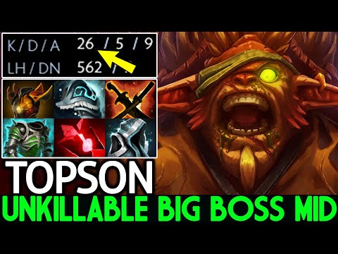 TOPSON [Bristleback] Unkillable Big Boss Insane Full Tanky Build Dota 2