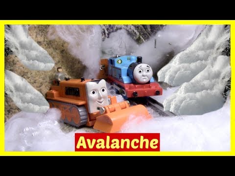 Thomas and Friends Accidents will Happen | Toy Train Accident | Thomas the Tank Engine Avalanche Video