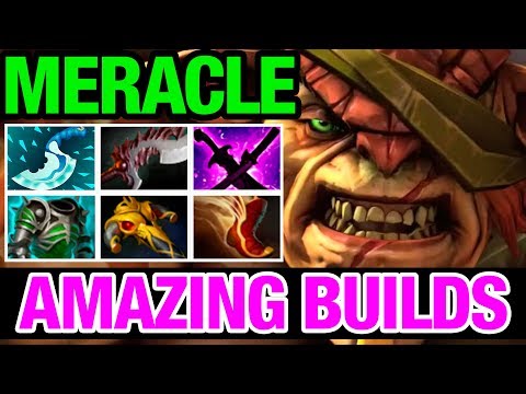 BRISTLEBACK HEAVY CARRY - AMAZING BUILDS - MERACLE - Dota2 7.07